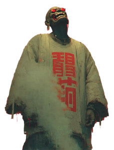 Angry Yokai Samurai Vinyl Car Decal Sticker – Waterproof & UV-Resistant 8.426666666666666"