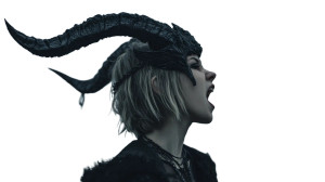 Angry Horned Woman Vinyl Car Decal Sticker – Waterproof & UV-Resistant 2.72"