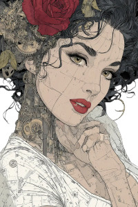 Elizabeth Taylor Cyborg Vinyl Car Decal Sticker – Waterproof & UV-Resistant 4.4