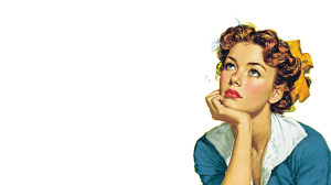 Vintage Thoughtful Woman Vinyl Car Decal Sticker – Waterproof & UV-Resistant 2.72" Vintage Thoughtful Woman Vinyl Car Decal Sticker – Waterproof & UV-Resistant 2.72"