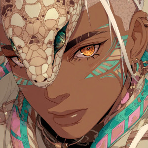 Anime Pirate Snake Vinyl Car Decal Sticker – Waterproof & UV-Resistant 3.4133333333333336"