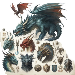 D&D Monster Clipart Vinyl Car Decal Sticker – Waterproof & UV-Resistant 6.826666666666667"