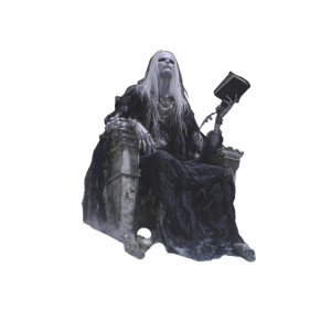 Androgynous Shinigami Throne Vinyl Car Decal Sticker – Waterproof & UV-Resistant 6.826666666666667"