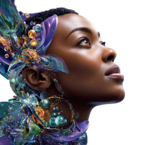 Biomechanical Cybernetic Woman Vinyl Car Decal Sticker – Waterproof & UV-Resistant 6.826666666666667"