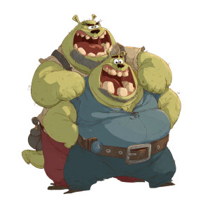 Chubby Chase Scene Vinyl Car Decal Sticker – Waterproof & UV-Resistant 3.4133333333333336"