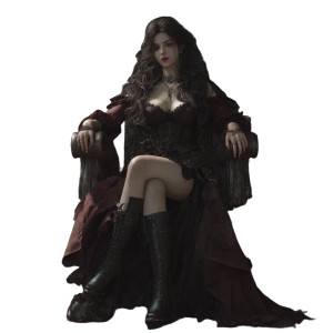 Vampire Queen V11 Vinyl Car Decal Sticker – Waterproof & UV-Resistant 6.826666666666667"