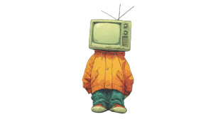 Tv-Head Memories Vinyl Car Decal Sticker – Waterproof & UV-Resistant 2.72"