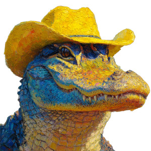Cowboy Alligator Vinyl Car Decal Sticker – Waterproof & UV-Resistant 3.4133333333333336" Cowboy Alligator Vinyl Car Decal Sticker – Waterproof & UV-Resistant 3.4133333333333336"