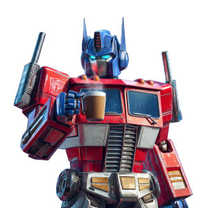 Optimus Prime Coffee Vinyl Car Decal Sticker – Waterproof & UV-Resistant 3.4133333333333336"