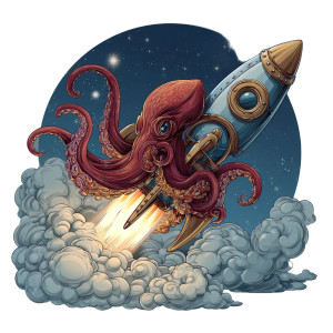 Octopus Astronaut Vinyl Car Decal Sticker – Waterproof & UV-Resistant 3.4133333333333336" Octopus Astronaut Vinyl Car Decal Sticker – Waterproof & UV-Resistant 3.4133333333333336"
