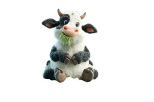 Joyful Cow Character Vinyl Car Decal Sticker – Waterproof & UV-Resistant 5.97333333333333