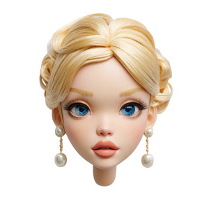 Golden Vinyl Doll Vinyl Car Decal Sticker – Waterproof & UV-Resistant 3.4133333333333336"