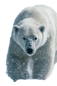 Polar Bear Walk Vinyl Car Decal Sticker – Waterproof & UV-Resistant 8.96"