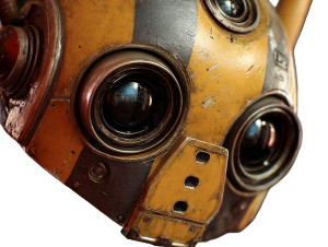 Robotic Eyes Vinyl Car Decal Sticker – Waterproof & UV-Resistant 3.0933333333333333"