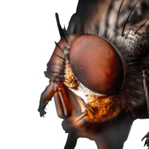 Brown Insect Eye Vinyl Car Decal Sticker – Waterproof & UV-Resistant 3.4133333333333336"
