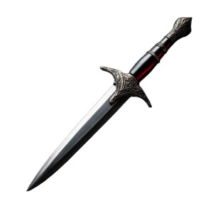 Ruby Dagger Vinyl Car Decal Sticker – Waterproof & UV-Resistant 3.4133333333333336"