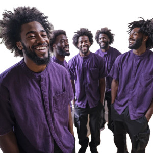 Joyful Afro Men Vinyl Car Decal Sticker – Waterproof & UV-Resistant 3.4133333333333336"