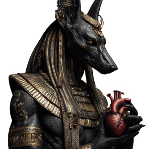 Anubis With Heart V2 Vinyl Car Decal Sticker – Waterproof & UV-Resistant 3.4133333333333336" Anubis With Heart V2 Vinyl Car Decal Sticker – Waterproof & UV-Resistant 3.4133333333333336"