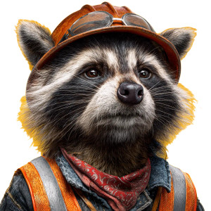 Safety Raccoon Vinyl Car Decal Sticker – Waterproof & UV-Resistant 3.4133333333333336" Safety Raccoon Vinyl Car Decal Sticker – Waterproof & UV-Resistant 3.4133333333333336"