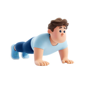 Planking Cartoon Character Vinyl Car Decal Sticker – Waterproof & UV-Resistant 3.4133333333333336"