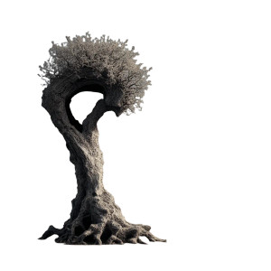 Robust Tree Trunk Vinyl Car Decal Sticker – Waterproof & UV-Resistant 3.4133333333333336"