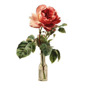 Antique Botanical Rose Vinyl Car Decal Sticker – Waterproof & UV-Resistant 6.826666666666667"