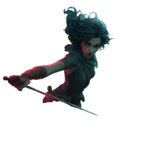 Dhampir Bladesinger Wizard Vinyl Car Decal Sticker – Waterproof & UV-Resistant 6.826666666666667"