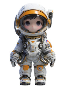 Chibi Astronaut Girl Vinyl Car Decal Sticker – Waterproof & UV-Resistant 4.1066666666666665" Chibi Astronaut Girl Vinyl Car Decal Sticker – Waterproof & UV-Resistant 4.1066666666666665"