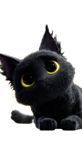 Fluffy Bored Cat V3 Vinyl Car Decal Sticker – Waterproof & UV-Resistant 9.706666666666667"