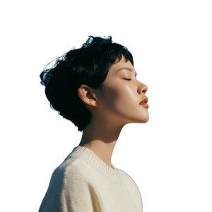 Young Woman Portrait V94 Vinyl Car Decal Sticker – Waterproof & UV-Resistant 6.826666666666667"