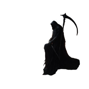 Gothic Grim Reaper Vinyl Car Decal Sticker – Waterproof & UV-Resistant 6.826666666666667"