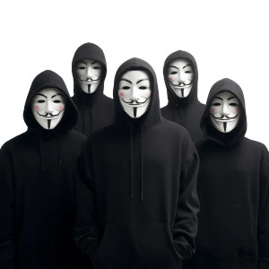 Masked Hackers Vinyl Car Decal Sticker – Waterproof & UV-Resistant 3.4133333333333336"