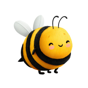 Cute Cartoon Bee V13 Vinyl Car Decal Sticker – Waterproof & UV-Resistant 6.826666666666667"