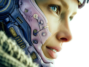 Armored Cyborg Duo Vinyl Car Decal Sticker – Waterproof & UV-Resistant 6.1866666666666665"