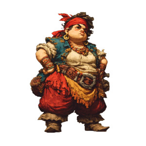 Fat Ugly Pirate Vinyl Car Decal Sticker – Waterproof & UV-Resistant 3.4133333333333336"