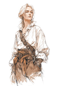 Pirate Teen Sketch Vinyl Car Decal Sticker – Waterproof & UV-Resistant 4.4