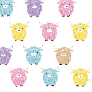 Pastel Highland Cow Vinyl Car Decal Sticker – Waterproof & UV-Resistant 3.4133333333333336" Pastel Highland Cow Vinyl Car Decal Sticker – Waterproof & UV-Resistant 3.4133333333333336"