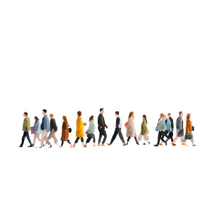 Office Workers Stroll Vinyl Car Decal Sticker – Waterproof & UV-Resistant 6.826666666666667"