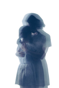 Eerie Hugging Duo Vinyl Car Decal Sticker – Waterproof & UV-Resistant 8.96"