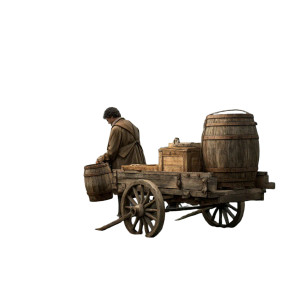 Melancholic Peddler Vinyl Car Decal Sticker – Waterproof & UV-Resistant 3.4133333333333336"