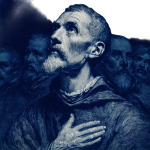 Man Looking Upwards Vinyl Car Decal Sticker – Waterproof & UV-Resistant 3.4133333333333336"