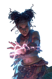 Voodoo Priestess Lightning Vinyl Car Decal Sticker – Waterproof & UV-Resistant 4.4