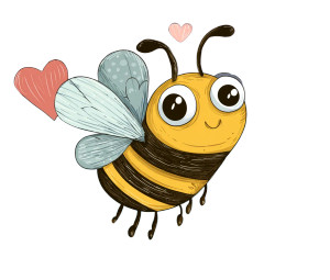 Happy Cartoon Bee V4 Vinyl Car Decal Sticker – Waterproof & UV-Resistant 3.36" Happy Cartoon Bee V4 Vinyl Car Decal Sticker – Waterproof & UV-Resistant 3.36"