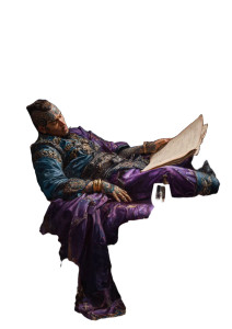 Noble Scholar Reading Vinyl Car Decal Sticker – Waterproof & UV-Resistant 4.373333333333333"