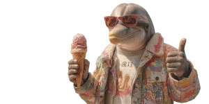 Dolphin Kid Summer Vinyl Car Decal Sticker – Waterproof & UV-Resistant 2.56" Dolphin Kid Summer Vinyl Car Decal Sticker – Waterproof & UV-Resistant 2.56"