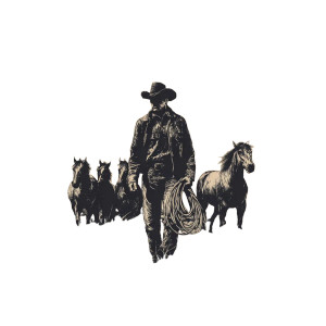 Vintage Cowboy Illustration V4 Vinyl Car Decal Sticker – Waterproof & UV-Resistant 6.826666666666667" Vintage Cowboy Illustration V4 Vinyl Car Decal Sticker – Waterproof & UV-Resistant 6.826666666666667"