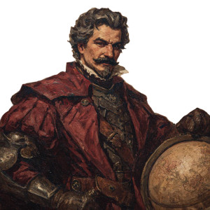 Aristocratic Rogue Portrait Vinyl Car Decal Sticker – Waterproof & UV-Resistant 6.826666666666667"