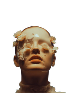 Porcelain Flower Face Vinyl Car Decal Sticker – Waterproof & UV-Resistant 4.373333333333333"