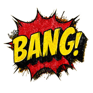 Comic Book Bang Vinyl Car Decal Sticker – Waterproof & UV-Resistant 3.4133333333333336"