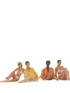 Beach Fashion Ladies Vinyl Car Decal Sticker – Waterproof & UV-Resistant 8.213333333333333"